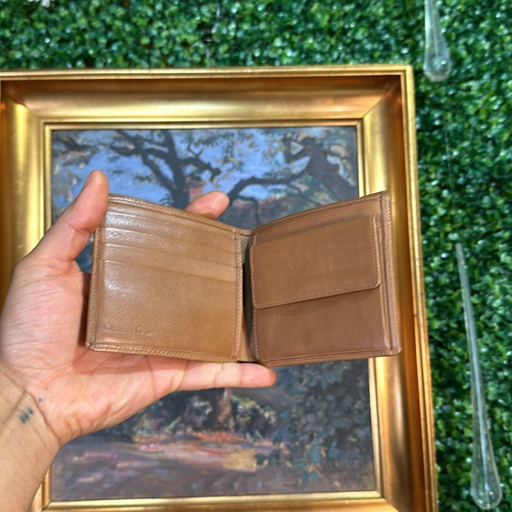 Ultra Rare Christian Dior Honeycomb Bi-Fold Wallet Coated Canvas & Leather - Picture 3 of 4